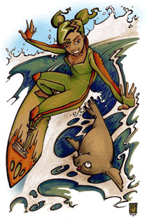 Front Side Lay Back with an exhortation from the local expert